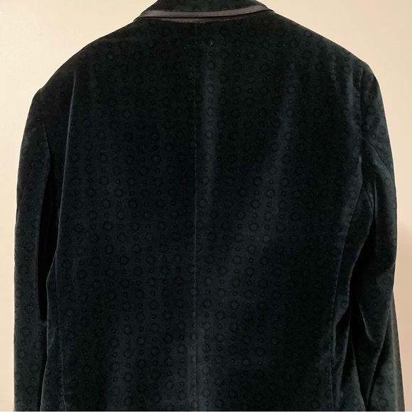 D&G Velvet Jacket in Emerald Green with Patterns - Picture 9 of 15